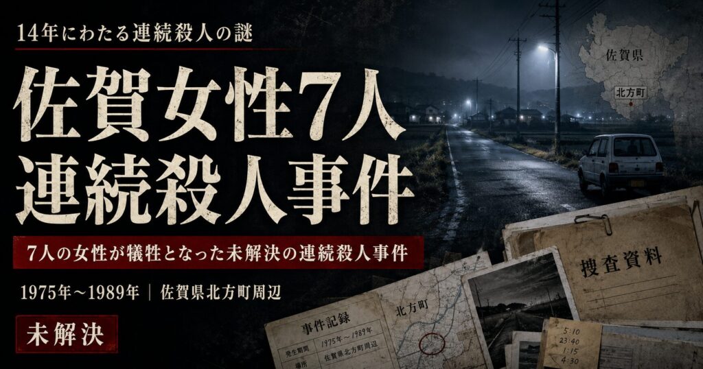 佐賀女性7人連続殺人事件｜7件の未解決と北方事件3人殺害の無罪確定