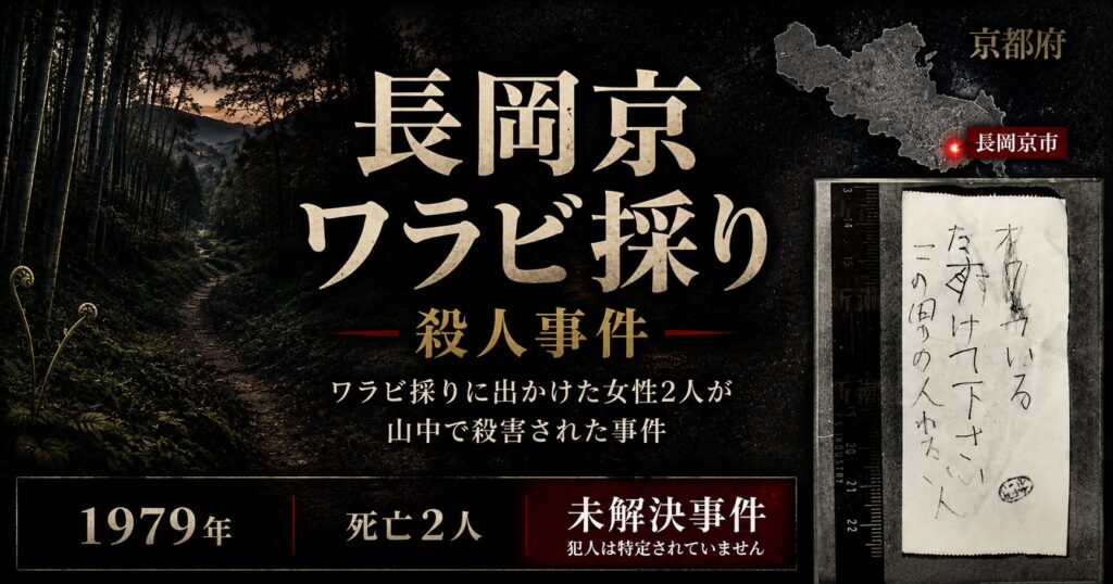 長岡京ワラビ採り殺人事件|「オワレている」SOSメモと、時効まで15年の未解決捜査
