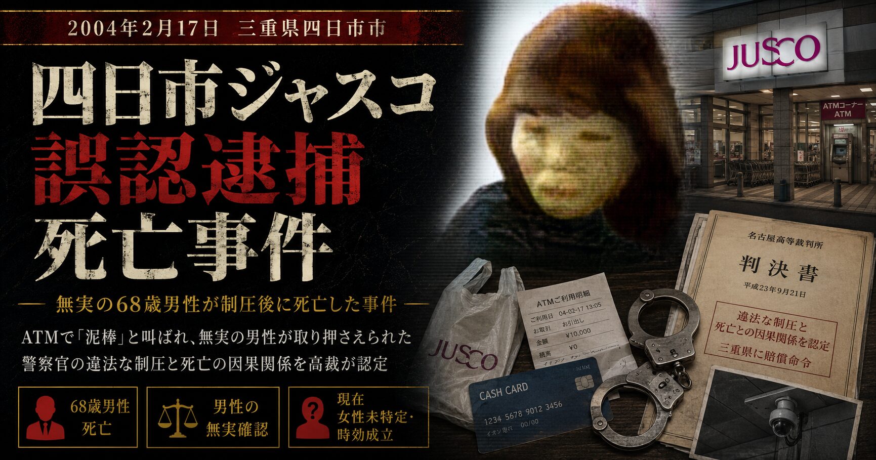 四日市ジャスコ誤認逮捕死亡事件｜窃盗を疑われた男性の死と制圧の違法性 | 日本事件データベース